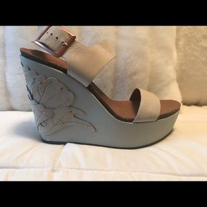 NWOT Lucky Brand Platform Wedge Sandals